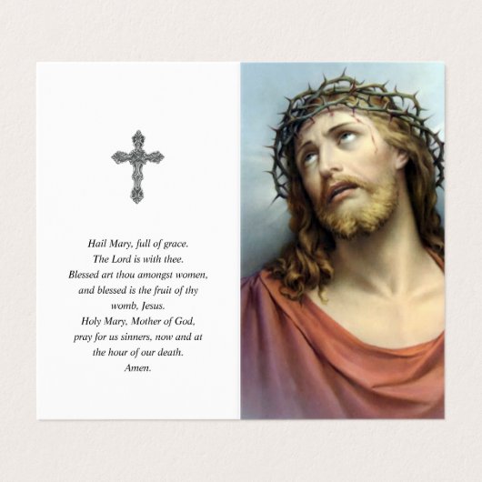 カトリック教の祈りの言葉は|のイバラの冠を梳きます 名刺 (外部フラット)