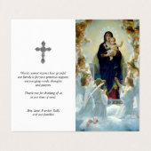 カトリック教の祈りの言葉は|のヴァージン及び天使を梳きます 名刺 (外部フラット)