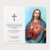 カトリック教の祈りの言葉は|の最も愛情のあるハートを梳きます (外部フラット)