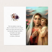 カトリック教の祈りの言葉は|の母献身を梳きます 名刺 (外部フラット)