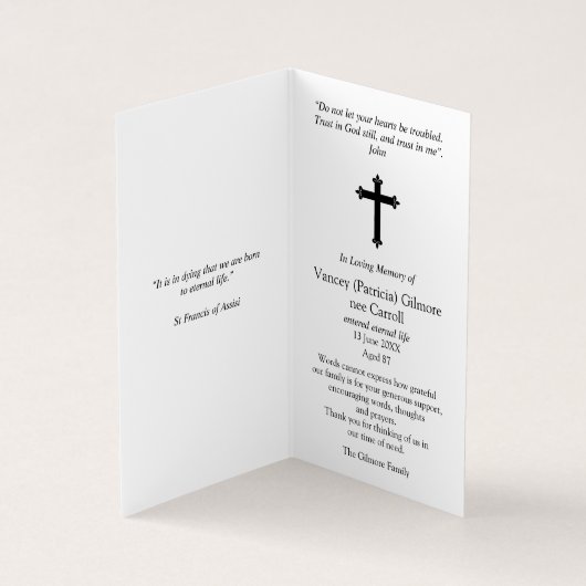 カトリック教の祈りの言葉は|の神聖なハートイエス・キリスト2を梳きます 名刺 (内部)