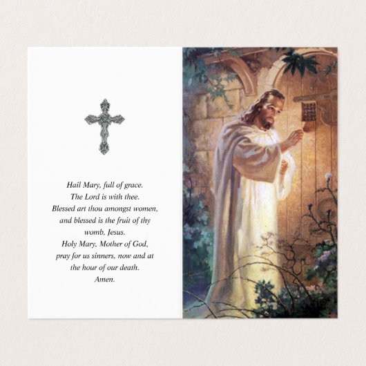 カトリック教の祈りの言葉は|イエス・キリストたたく1を梳きます 名刺 (外部フラット)