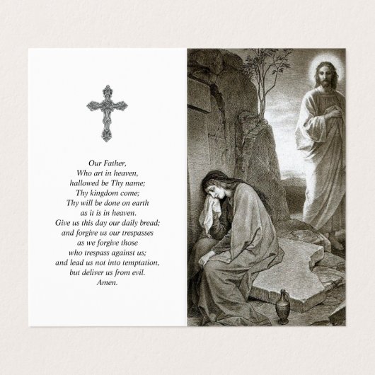 カトリック教の祈りの言葉は|メリー及びイエス・キリストの墓1を梳きます 名刺 (外部フラット)