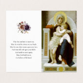 カトリック教の祈りの言葉は|メリー、イエス・キリスト及び聖ヨハネを梳きます 名刺 (外部フラット)