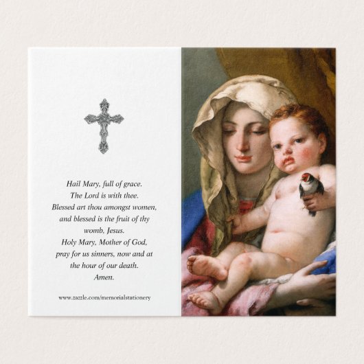 カトリック教の祈りの言葉はGoldfinchの|マドンナを梳きます (外部フラット)