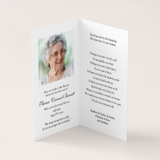 カトリック教の祈りの言葉カードに|キリスト上がった1があります 名刺 (内部)