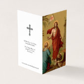 カトリック教の祈りの言葉カードに|キリスト上がった1があります 名刺 (外部)