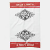 カトリック教の神聖な家族の宗教装飾的な線画 キッチンタオル (縦)