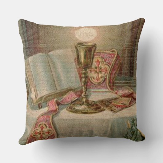 カトリック教の祭壇の聖餐杯のMissalの聖餐式の司祭 クッション (裏面)