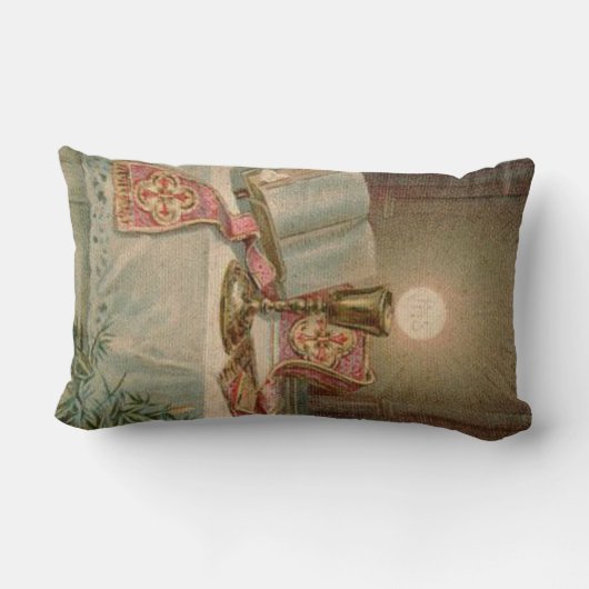 カトリック教の祭壇の聖餐杯のMissalの聖餐式の司祭 ランバークッション (裏面)