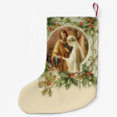 カトリック教の結婚式によって賛美される聖母マリアセントジョーゼフ スモールクリスマスストッキング (裏面)