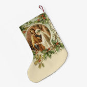 カトリック教の結婚式によって賛美される聖母マリアセントジョーゼフ スモールクリスマスストッキング (裏面 (吊り時))