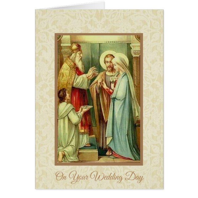 カトリック教の結婚式の婚約聖母マリアヨセフ (正面)