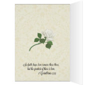 カトリック教の結婚式の招待状w/scriptureの詩 (内側 (左))