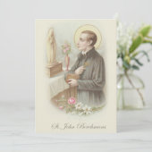 カトリック教の聖ヨハネBerchmansの侍者の祈りの言葉 招待状 (スタンド正面)