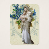 カトリック教の聖母マリアの葬儀の祈りの言葉の記念物カード (正面)