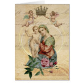 カトリック教の葬儀の悔やみや弔慰の神聖なカードは感謝していしています (正面)