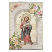 カトリック教の葬儀の悔やみや弔慰の神聖なカードは感謝していしています (正面)