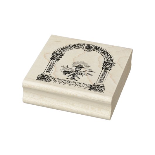 カトリック教会のホストSaxonフレーム宗教的 ラバースタンプ (スタンプ)