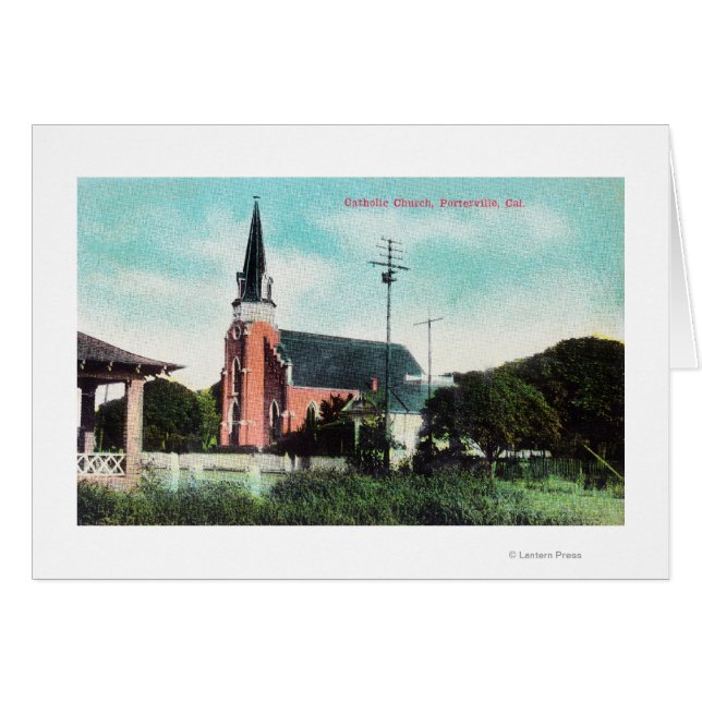 カトリック教会の外観 (正面横)