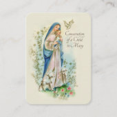 カトリック教会の子の聖別祈りの言葉をメアリーに----- プレイスカード (正面)