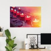 カトリック教会の小さい発射の蝋燭 ポスター (ホームオフィス)