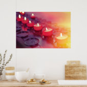 カトリック教会の小さい発射の蝋燭 ポスター (キッチン)