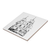 カトリック教会の建築スケッチ タイル (側面)