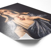 カトリック教会の悲しいメアリーのハート フォトプリント            (角)