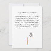 カトリック教会の承認の招待 招待状 (裏面)