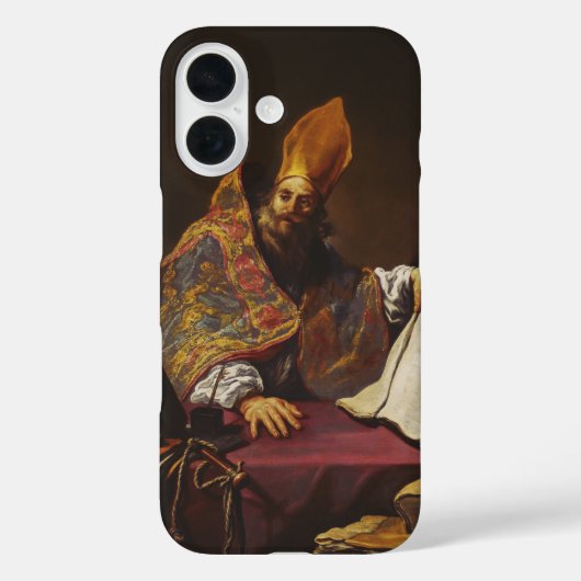 カトリック教会の父 聖アンブロシウス Case-Mate iPhoneケース (裏面)