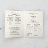 カトリック教会の結婚ミサプログラム カード (内部)