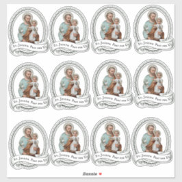 カトリック教会の聖ヨセフと子イエスの宗教 シール