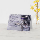 カトリック教会の聖餐式 カード (黄色い花)