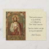 カトリック教会イエズエンジェルス司会者ありがとう 招待状 (正面/裏面)