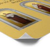 カトリック教会カルメライト聖人修道僧 ポスター (角)