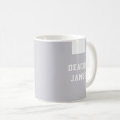 カトリック教会デアコン聖職者ホワイトカラー宗教 コーヒーマグカップ (正面右)