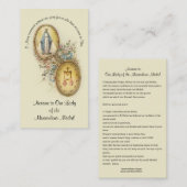 カトリック教会ノヴェナへ賛美ヴァージンマリー 名刺 (正面/裏面)