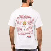 カトリック教徒およびクリスチャン Tシャツ (裏面)