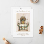 カトリック教徒の意志供述親忘れ ノートカード (正面/裏面インサイチュ)