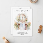 カトリック教徒の意志供述親忘れ ノートカード (正面/裏面インサイチュ)