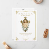 カトリック教徒の意志供述親忘れ ノートカード (正面/裏面インサイチュ)