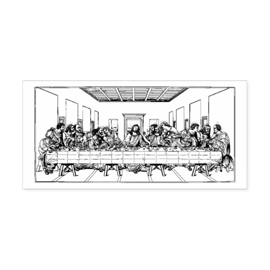 カトリック教徒の最後の晩餐の宗教使徒 ラバースタンプ (インプリント)