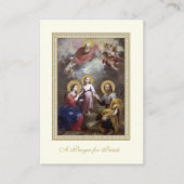 カトリック教徒の聖職者のための祈りの言葉 プレイスカード (正面)