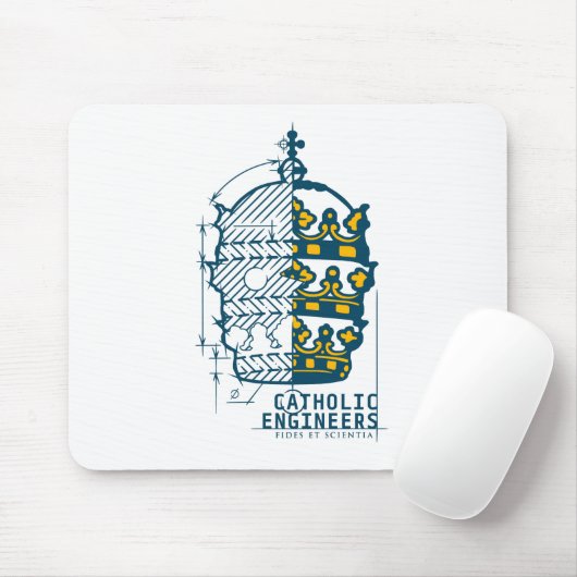 カトリック教徒はロゴのマウスパッドを設計します マウスパッド (マウス)