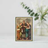 カトリック教徒/婚約の祈りの言葉の神聖なカード 名刺 (スタンド正面)