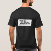 カトリック教徒"私達の司祭のために"のTシャツ祈って下さい Tシャツ (裏面)