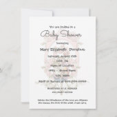 カトリック教派ヴィンテージベビーシャワー招待状 招待状 (裏面)