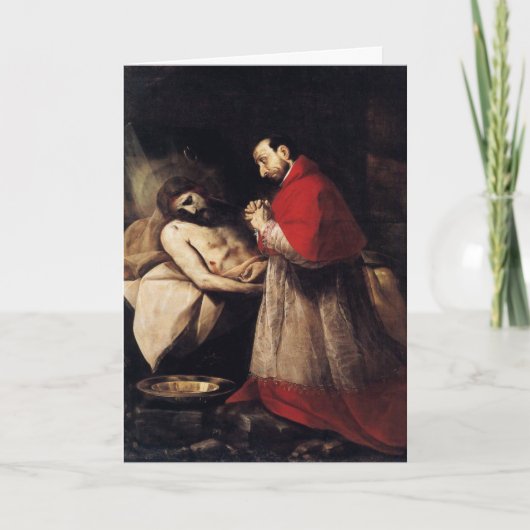 カトリック教神学校の挨拶と勇気付けられる カード (正面)