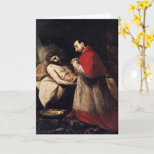 カトリック教神学校の挨拶と勇気付けられる カード (黄色い花)